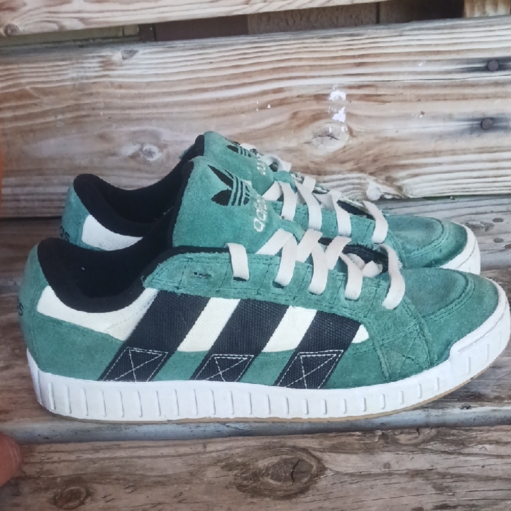 Adidas Green and Black Sneakers - Picture 5 of 13